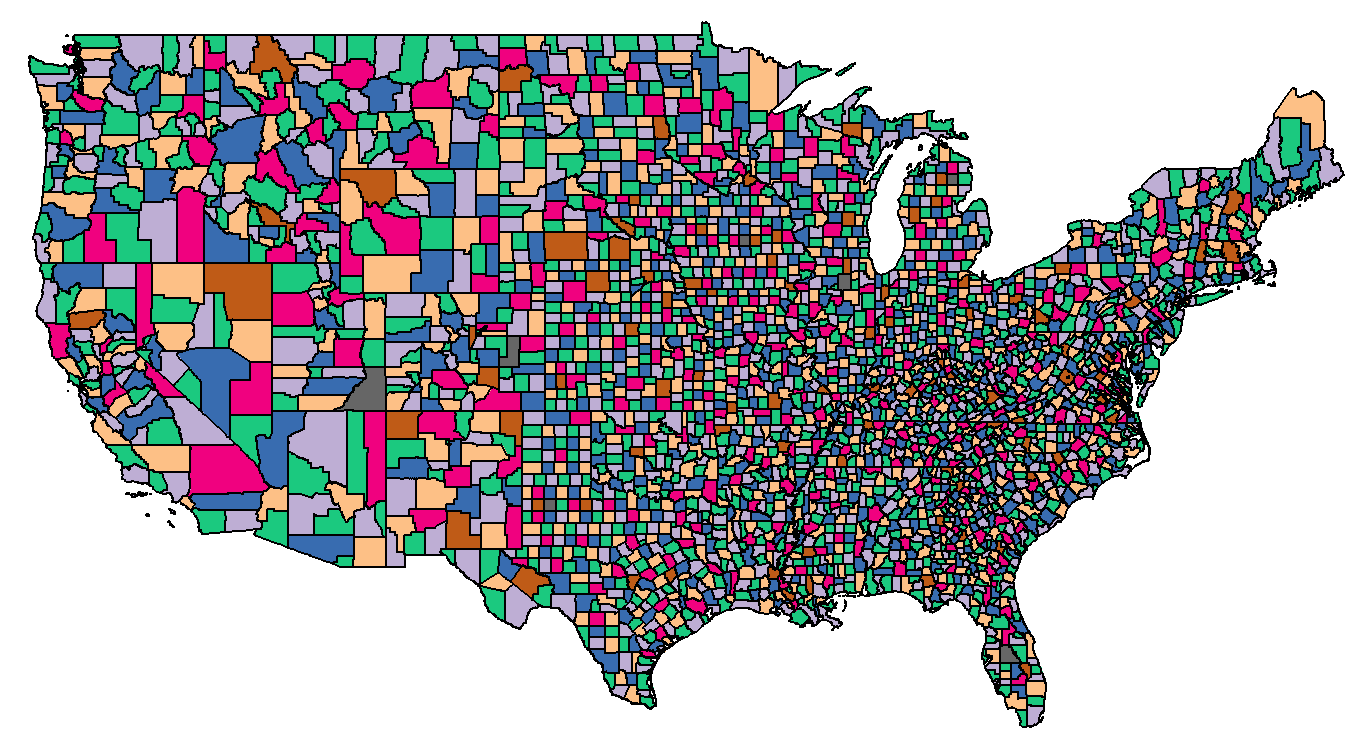 Voting Counties Map